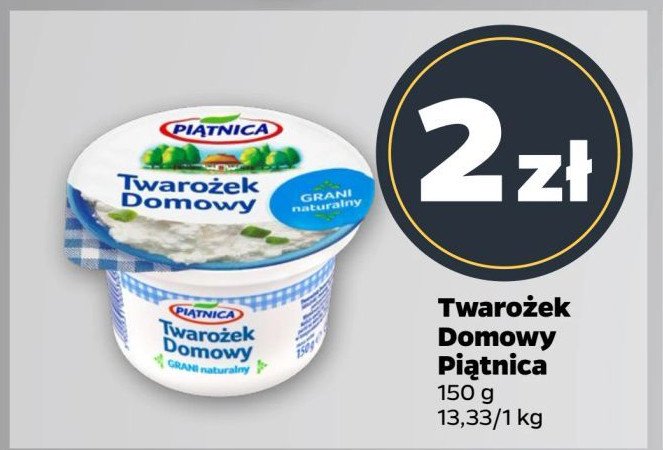 Twarożek domowy grani naturalny Piątnica promocja