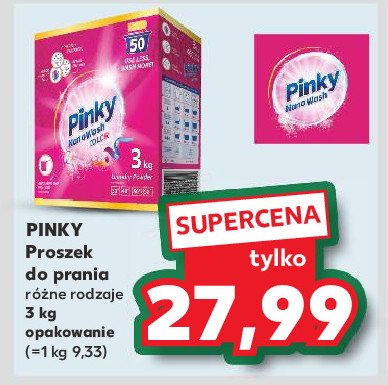 Proszek do prania color Pinky nano wash promocja