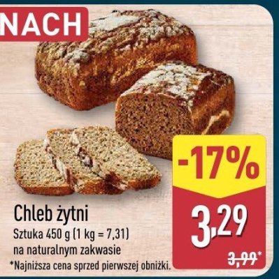 Chleb żytni promocja w Aldi
