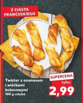 Twister z ananasem i wiórkami kokosowymi promocja w Kaufland