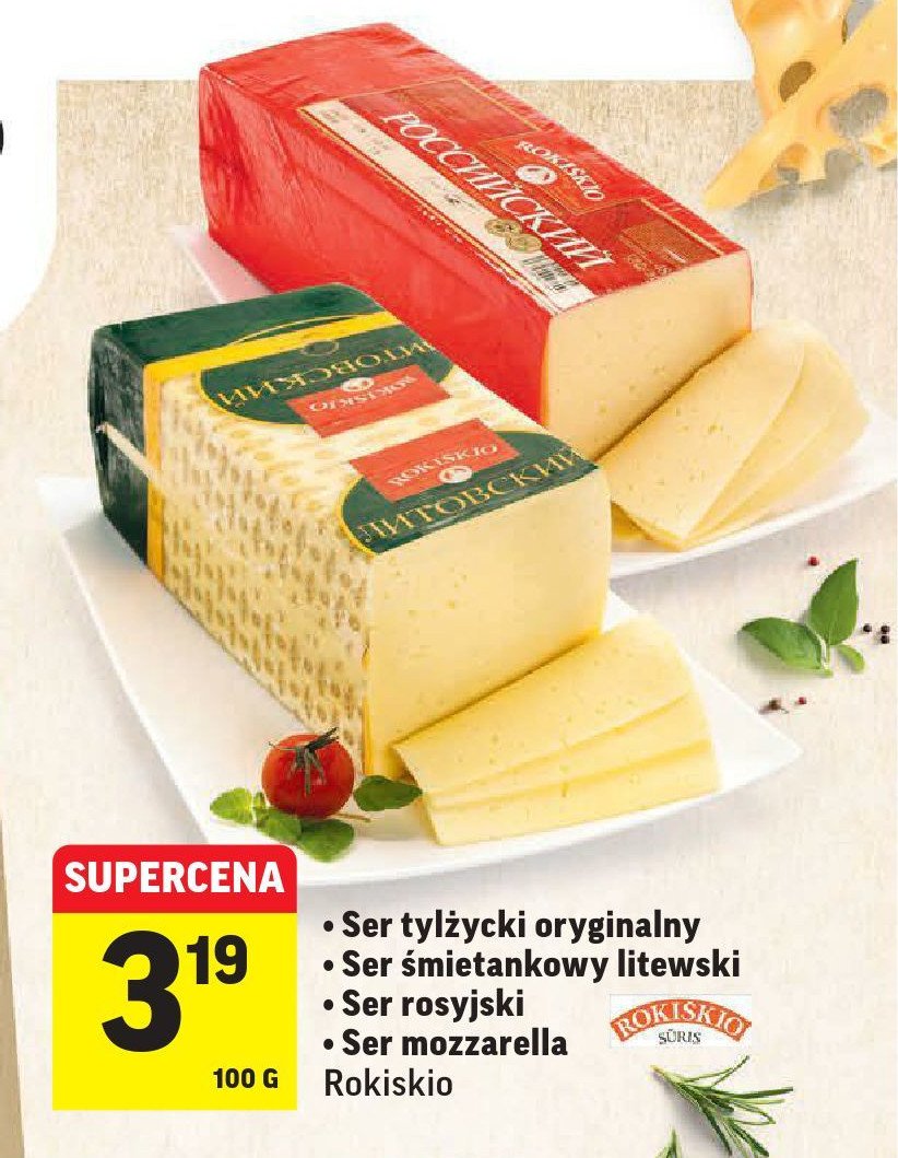 Ser litewski 艣mietankowy Rokiskio promocja