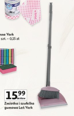 Zmiotka i szufelka gumowa Lefi York promocja w Auchan