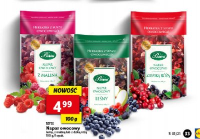 Herbatka z suszu owocowego napar le艣ny Bifix napar owocowy promocja