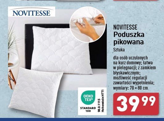 Poduszka pikowana 70 x 80 cm Novitesse promocja