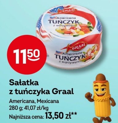 Sałatka z tuńczyka Graal Americana, Mexicana promocja w Żabka