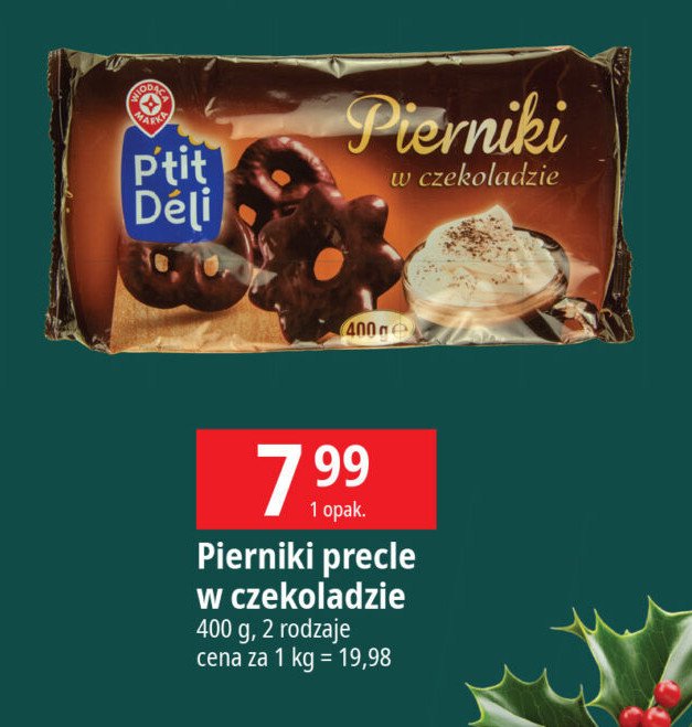 Pierniki w czekoladzie Wiodąca marka p'tit deli promocja w Leclerc