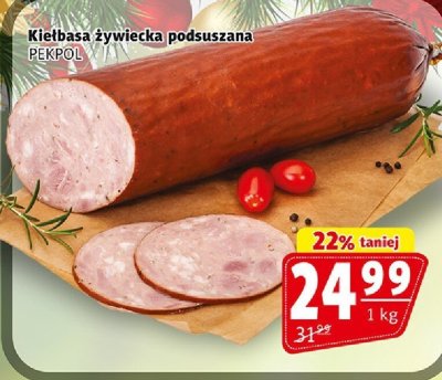 Kiełbasa żywiecka podsuszana PEKPOL promocja w Prim Market