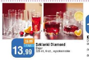 Szklanka diamont niska Dajar promocja