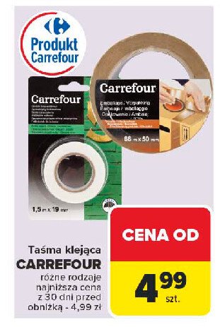 Ta艣ma klej膮ca 1.5 mm x 18 m Carrefour promocja