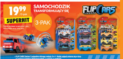 Samochodzik transformuj膮cy si臋 Flip cars promocja