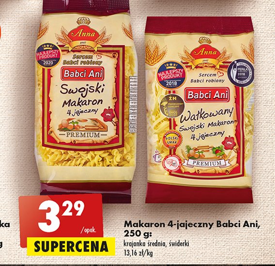 Makaron 4-jajeczny krajanka wa艂kowana MAKARON BABCI ANI promocja