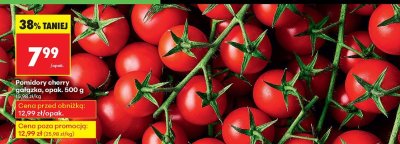 Pomidory cherry gałązka promocja w Biedronka