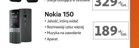 Telefon komórkowy 150 Nokia promocja