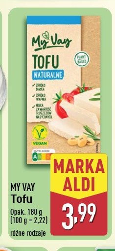 Tofu naturalne My vay promocja