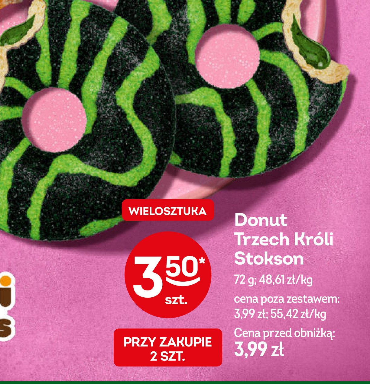 Donut trzech króli Stokson promocja w Żabka