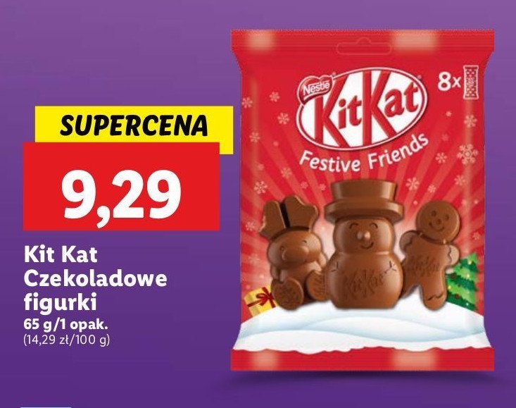 Figurki z czekolady świąteczne Kitkat promocja