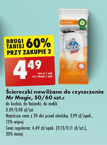 Chusteczki do mebli Mr magic promocja