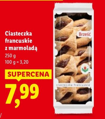 Ciasteczka francuskie z marmoladą Brześć promocja w Lidl