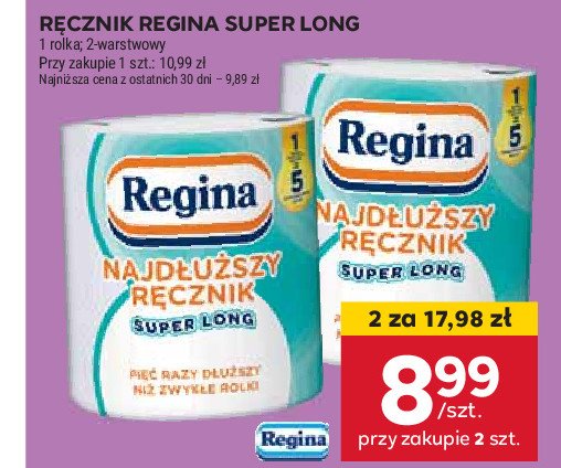 Ręcznik papierowy Regina najdłuższy ręcznik promocja