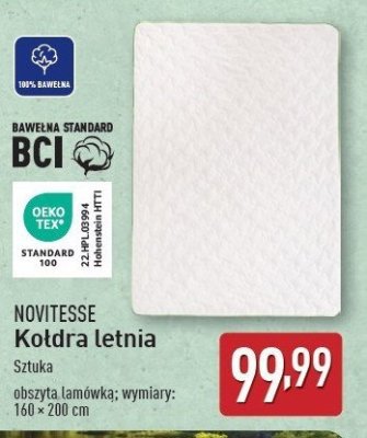 Kołdra letnia 160 x 200 cm Novitesse promocja
