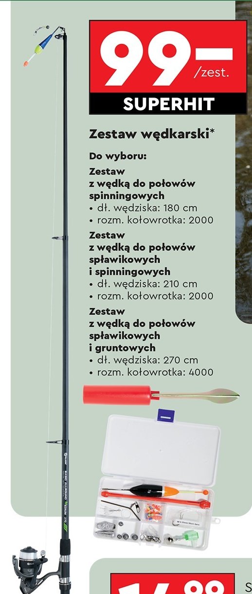 Zestaw z wędką do połowów spinningowych i spławikowcyh PALADIN promocja