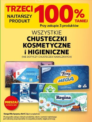 Chusteczki higieniczne wszystkie rodzaje promocja w Kaufland