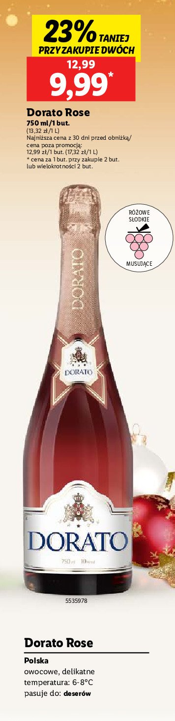 Wino Dorato rose promocja w Lidl