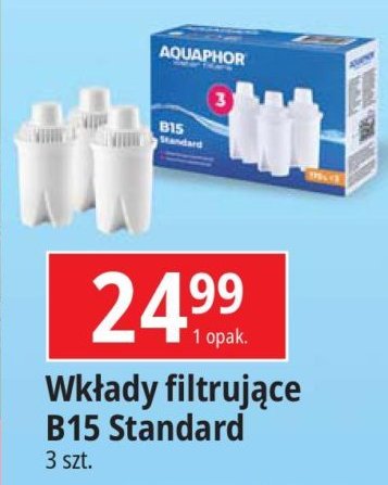 Wkład filtrujący b15 standard Aquaphor promocja