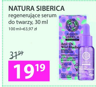 Serum odnawiajace anti-ox wild blueberry Natura siberica promocja