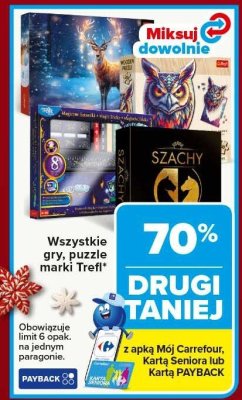 Wszystkie gry, puzzle drugi -70% promocja w Carrefour