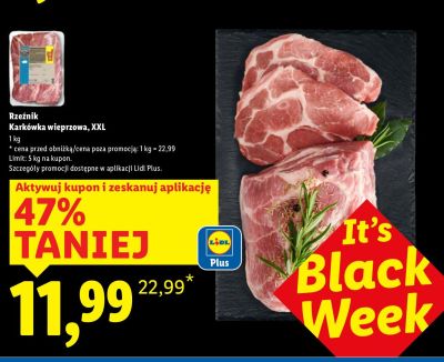 Mięso Rzeźnik Karkówka wieprzowa XXL, 1 kg promocja w Lidl