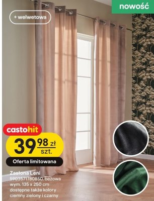 Zasłona Lani Castorama promocja w Castorama