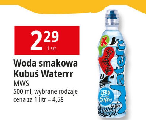 Woda truskawkowa Kubuś waterrr promocja w Leclerc