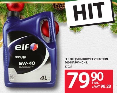 Olej silnikowy Elf Evolution 900 NF 5W-40 promocja w Selgros