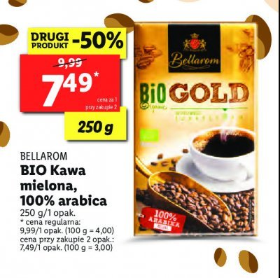 Kawa Bellarom bio organic gold promocja