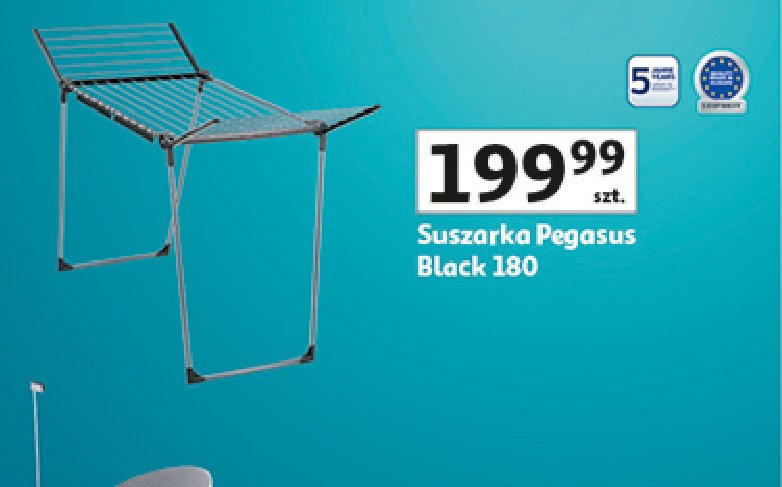 Suszarka pegasus 180 black Leifheit promocja w Auchan