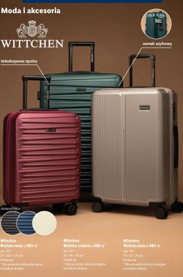 Walizka duża z ABS-u Wittchen promocja w Lidl