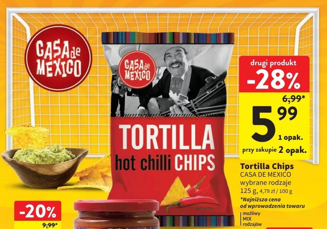 Chipsy tortilla chilli Casa de mexico promocja