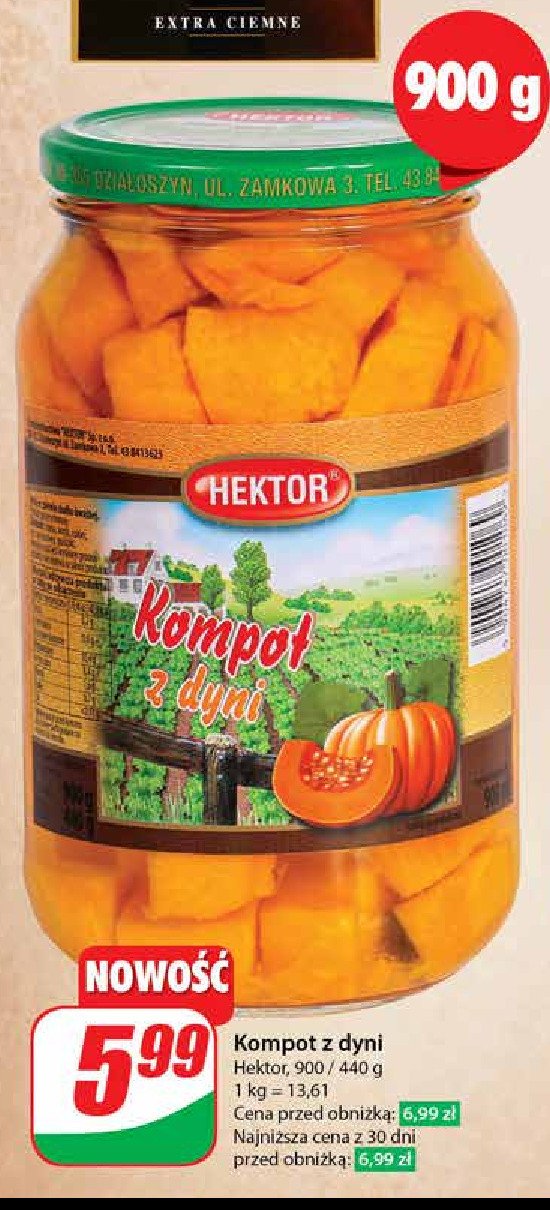 Kompot z dyni HEKTOR promocja