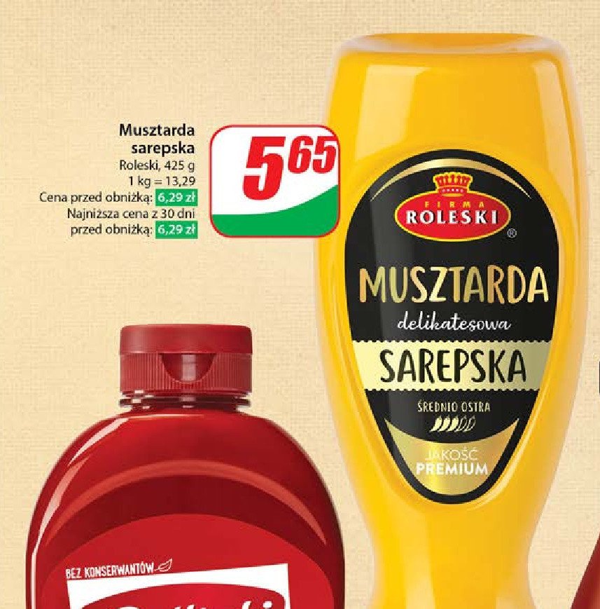 Musztarda sarepska Roleski promocja w Dino