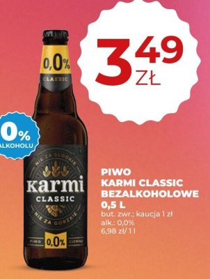 Piwo bezalkoholowe Karmi Classic 0,5 l promocja w Duży Ben