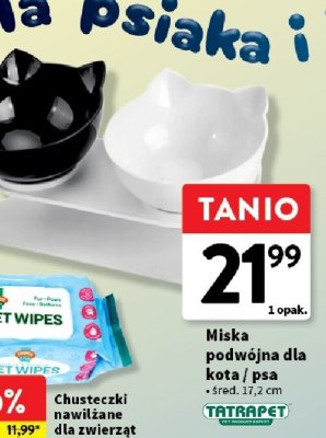Chusteczki nawilżane dla zwierząt Cooper & Pals promocja w Intermarche