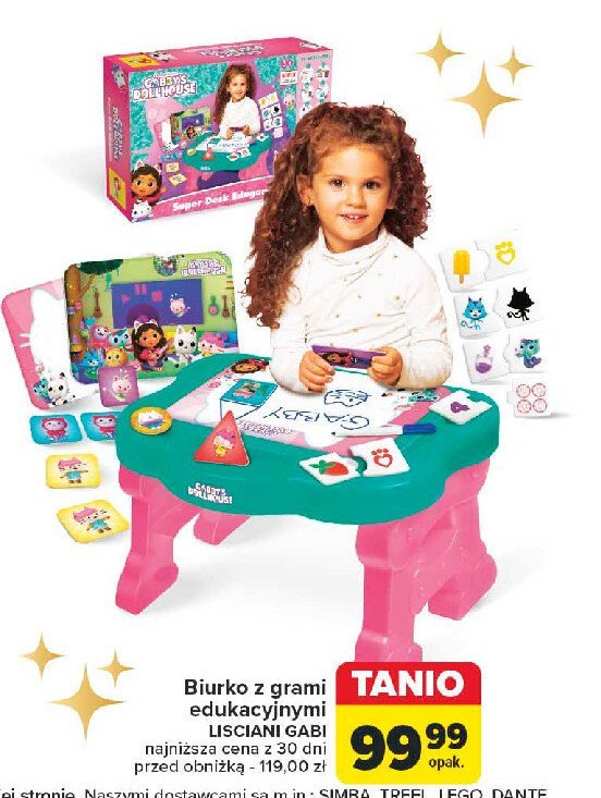 Biurko z grami koci domek gabi Lisciani giochi promocja w Carrefour