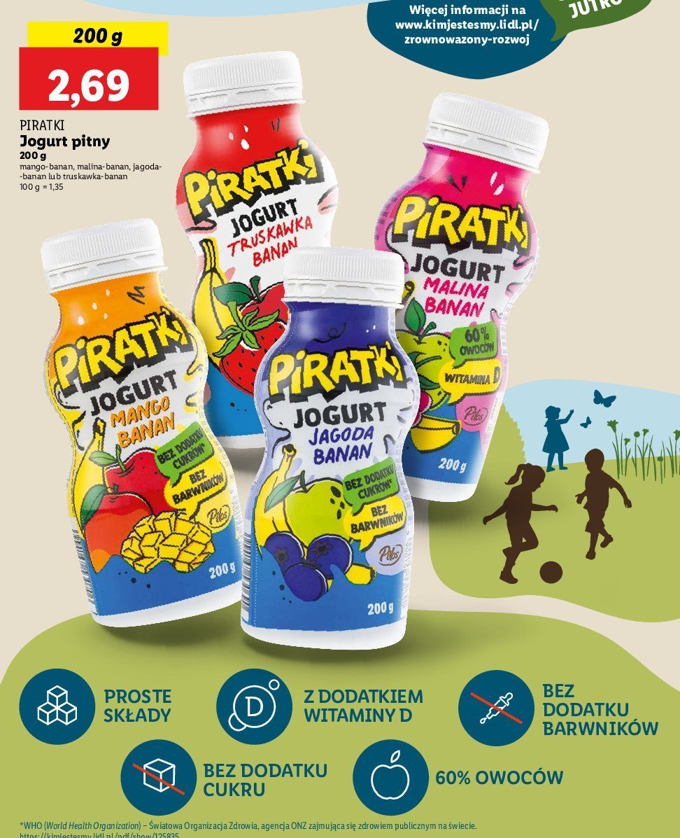 Jogurt mango banan PIRATKI promocja
