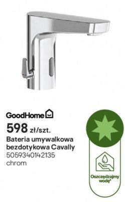 Bateria umywalkowa bezdotykowa GoodHome Cavally 5059340142135 promocja w Castorama