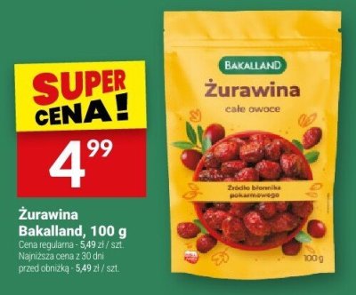 Żurawina Bakalland, 100 g promocja w Twój Market