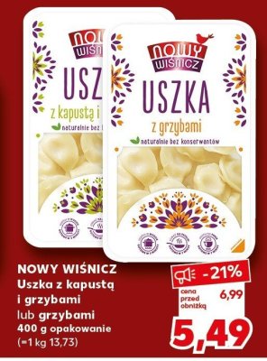 Uszka z kapustą i grzybami lub grzybami promocja w Kaufland