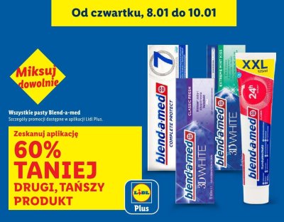 Wszystkie pasty do zębów Blend-a-Med DRUGA -60% promocja w Lidl