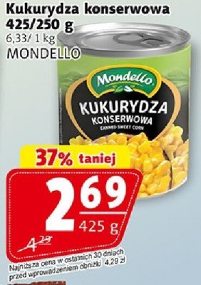 Kukurydza konserwowa 425/250 g promocja w Prim Market