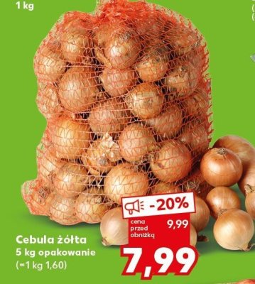 Cebula żółta 5kg  promocja w Kaufland